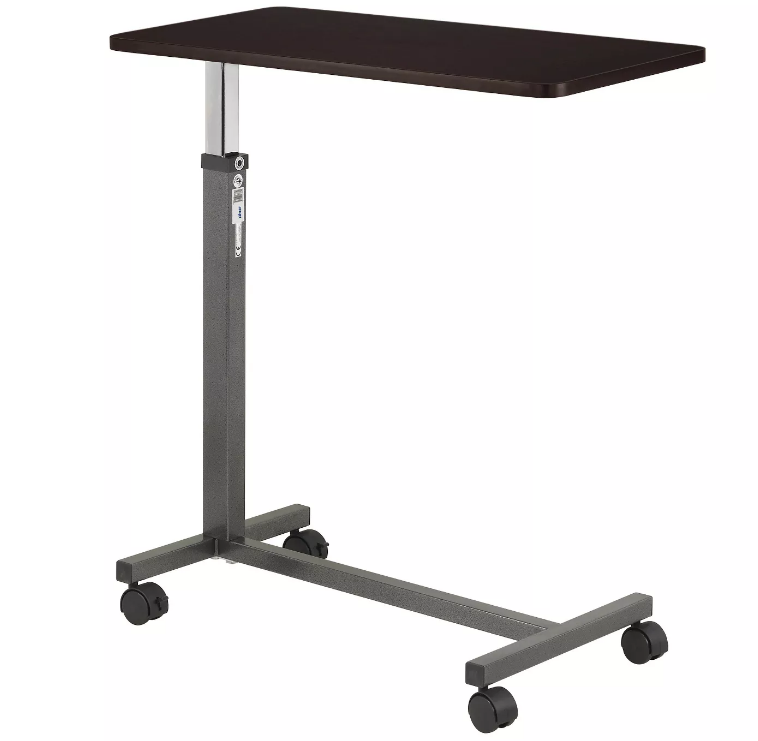 non-tilt top overbed table