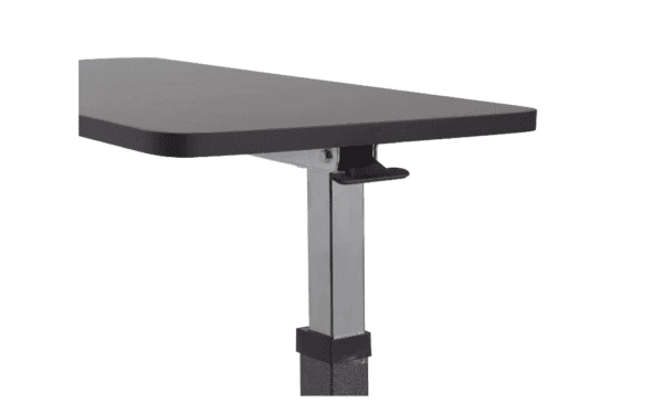 top portion of an adjustable height overbed table 2